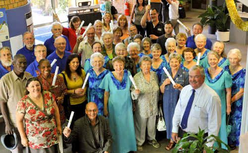 Celebrations: It was smiles all round as representatives of 18 cultural groups received small grants from Coffs Harbour City Council, presented by the Mayor, Cr Keith Rhoades. Celebrations: It was smiles all round as representatives of 18 cultural groups received small grants from Coffs Harbour City Council, presented by the Mayor, Cr Keith Rhoades.